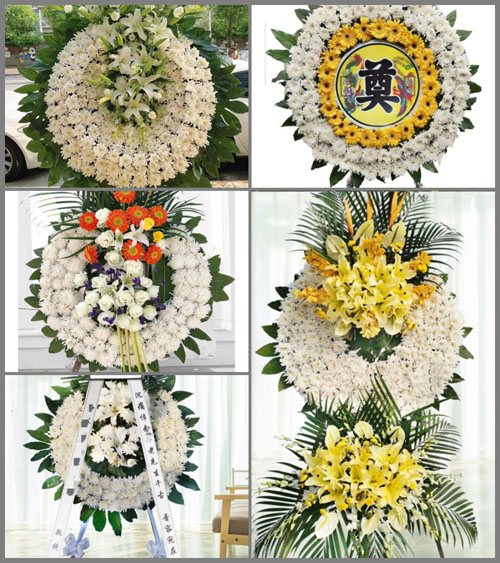 广东湛江市廉江市石岭镇盘龙塘村花圈速递